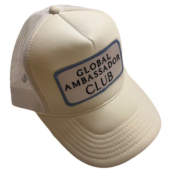 Aviator Nation Trucker Hat White Snapback Global Ambassador Club Phoenix AZ - Picture 1 of 10